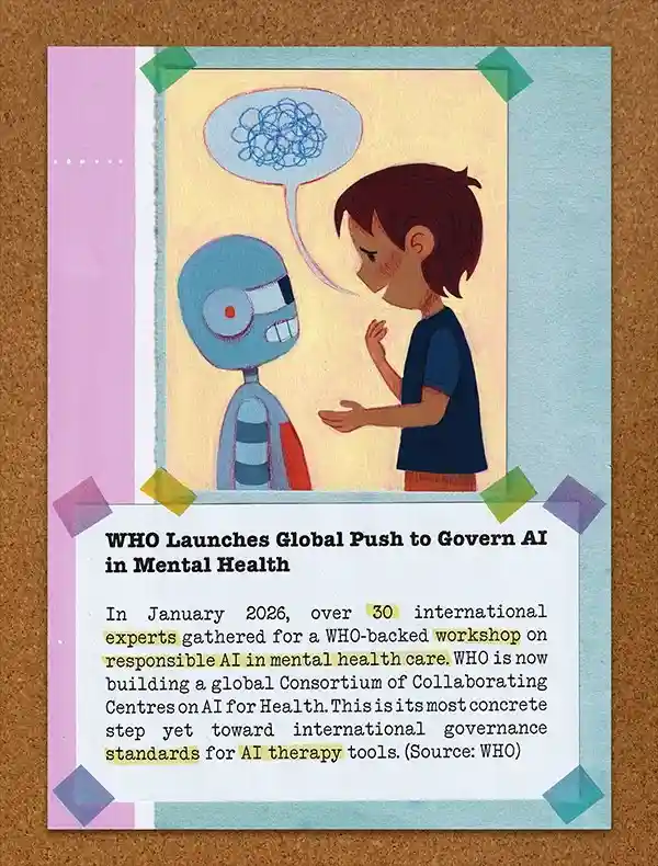 WHO Launches a Global Push to Govern AI in Mental Health